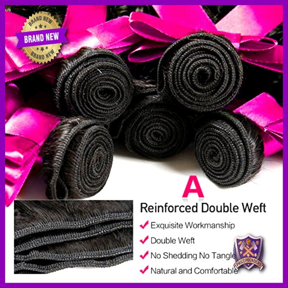 3 Bundles Brazilian Curly Human Hair Extensions 12 14 16 Inch